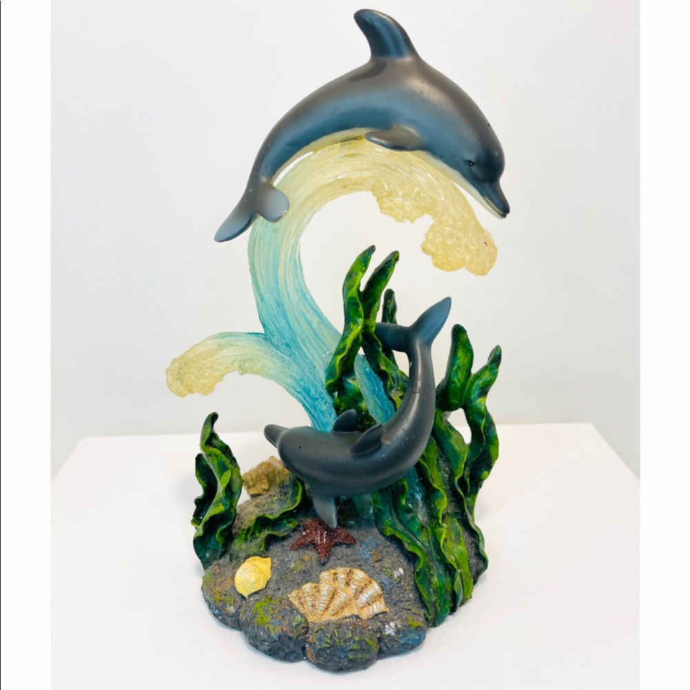 Dolphin Waves Figurine
